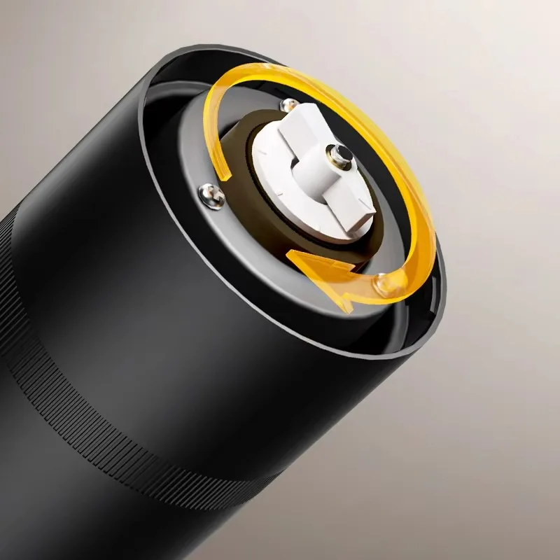 Produttore caldo Macinacaffè Macinacaffè elettrico portatile ricaricabile USB-C in bianco e nero
