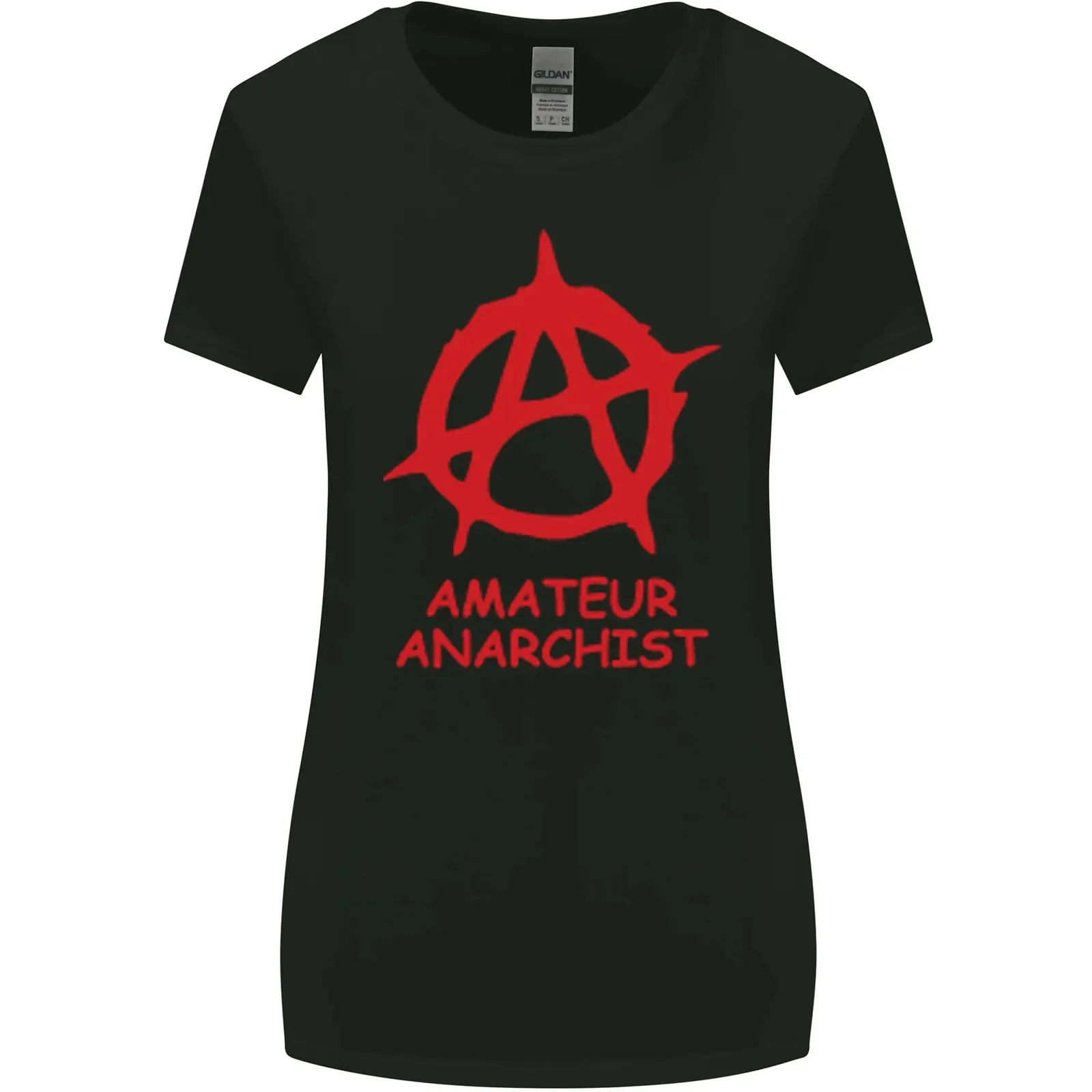 Amateur Anarchist Anarchism Activist Funny Womens Wider Cut T-Shirt