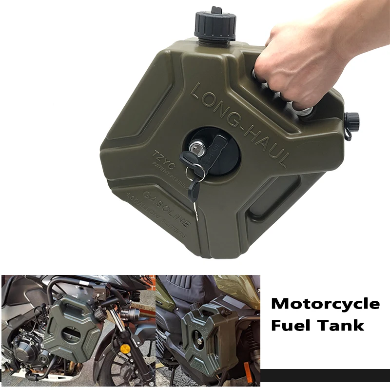 3L/5L Green Anti-static Jerry Can Fuel Tank Pack Motorcycle Fuel Tank Petrol Cans Petrol Diesel Storage Gas Tank with Lock