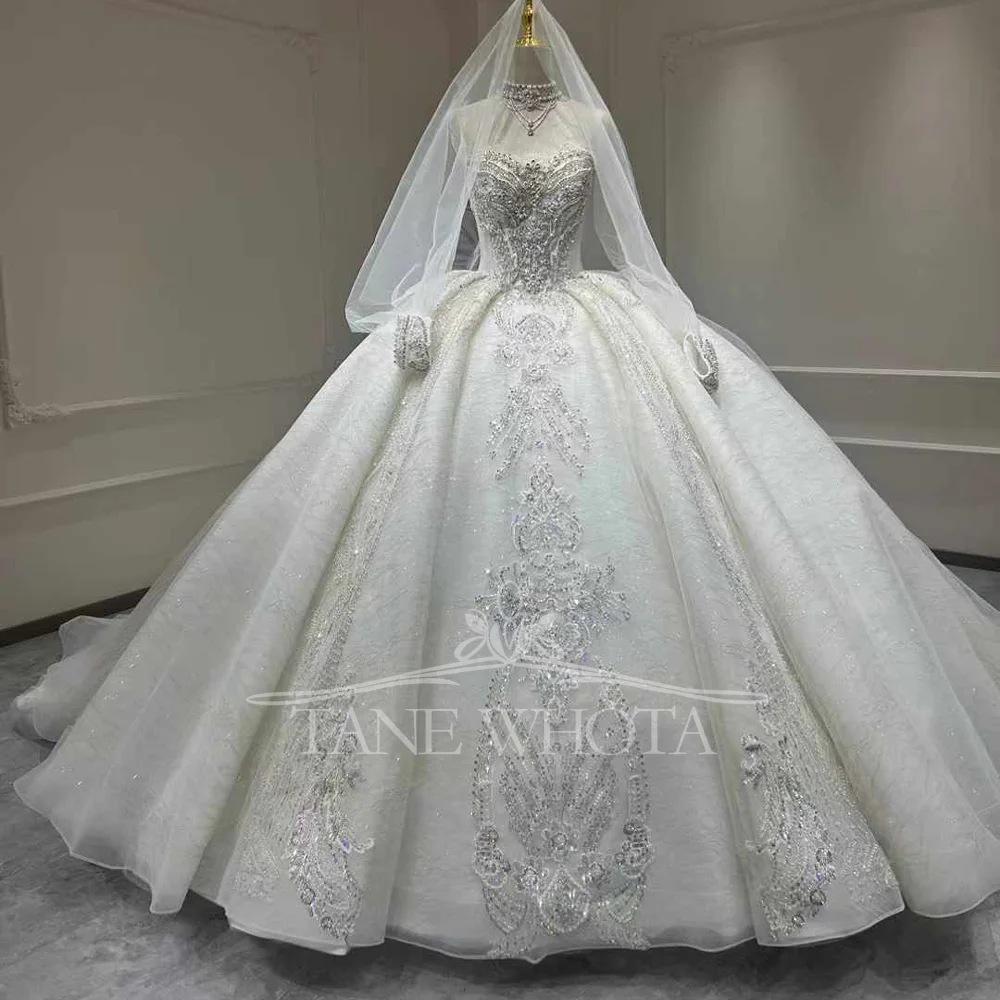 

Белое настраиваемое свадебное платье Милая без рукавов на шнуровке сзади бальное платье с вышивкой бисером и блестками