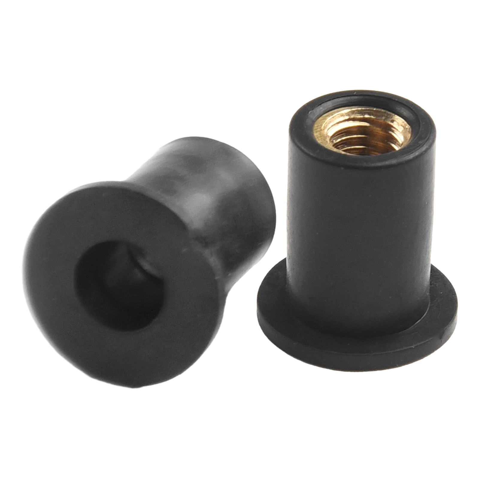 Motorcycle Windshield Rubber Nut M5 Vibration Damper Panel Mounting for ATV and Motorcycle Applications 5mm (Pack of 10)