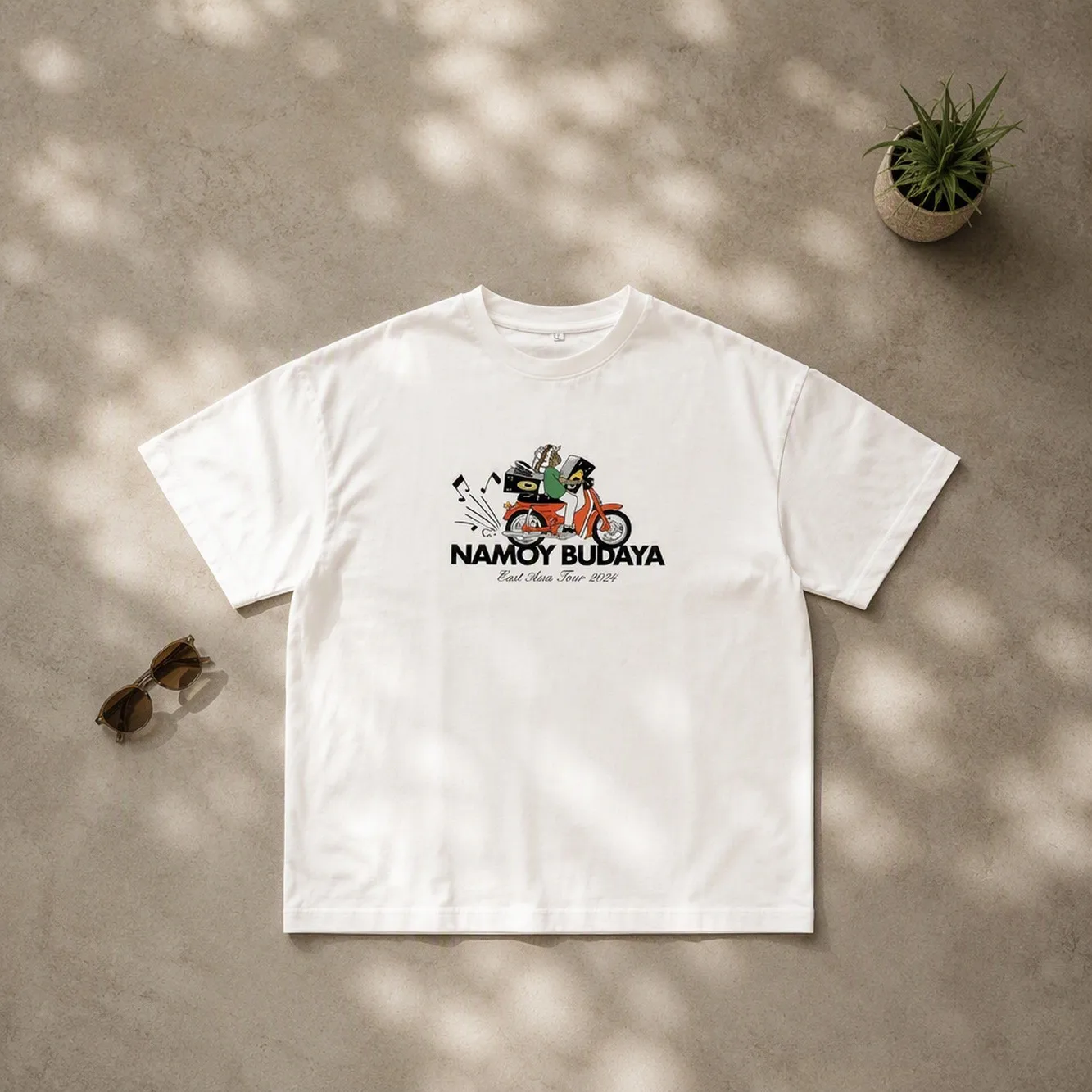 Men's Summer Short Sleeve Letter & Hollow Print Round Neck Loose T-Shirt