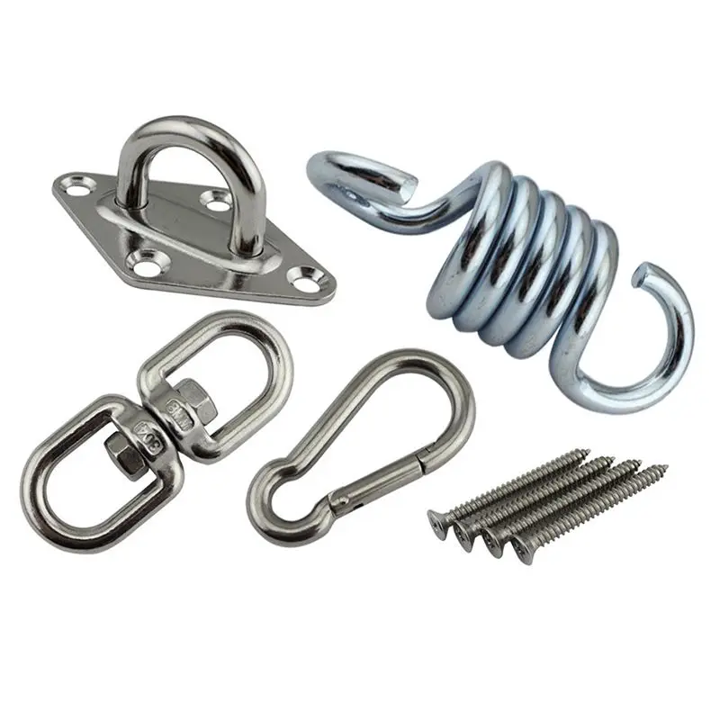 Kit de ganchos para colgar Hamaca, columpio giratorio de 360 grados de alta resistencia, ganchos Ultra duraderos para columpio, silla, Yoga, gimnasio múltiple para interiores y exteriores