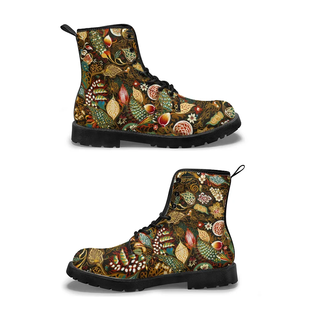 Customizable art print mid-calf boots, casual and stylish streetwear boots for men and women in spring and autumn winter boots