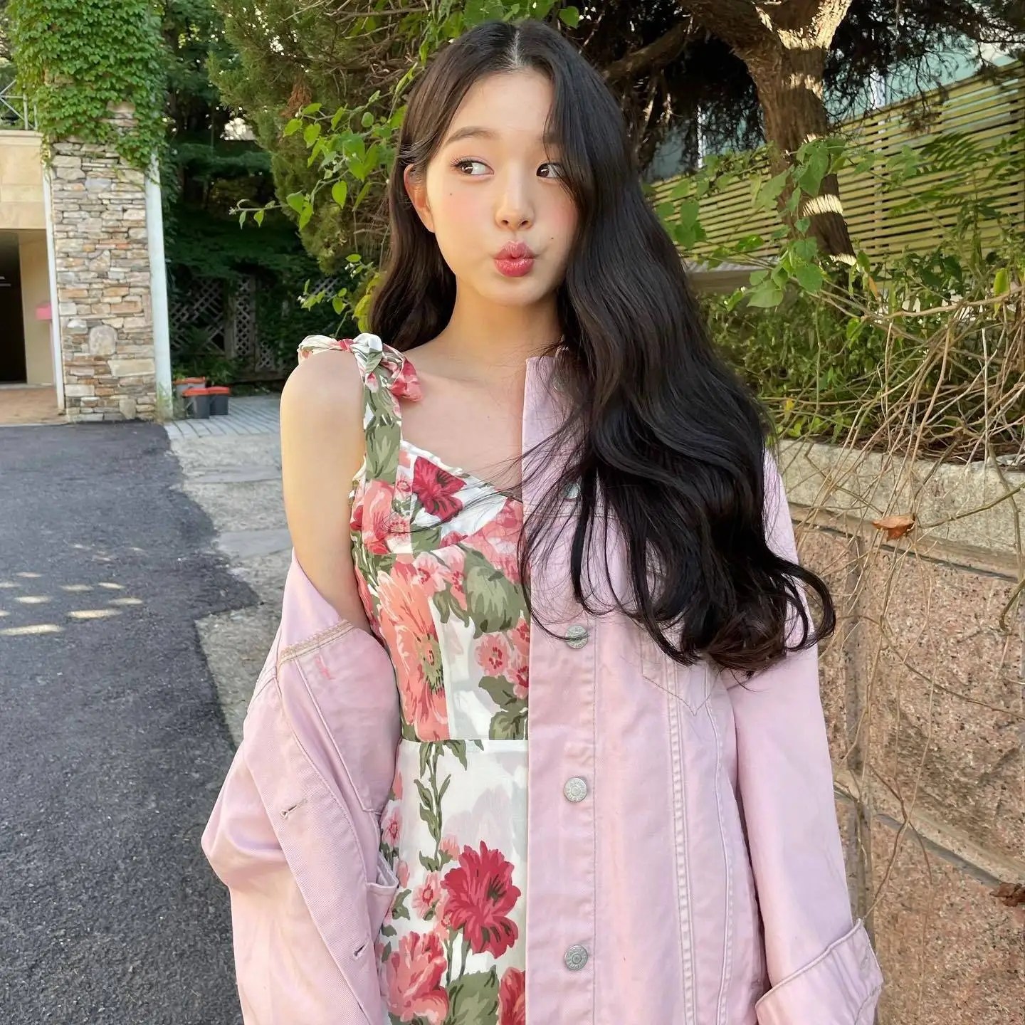 여름 플로럴 드레스, 벨 슬리브, 하이 웨이스트, 휴가용, 편안한 폴리에스터 소재