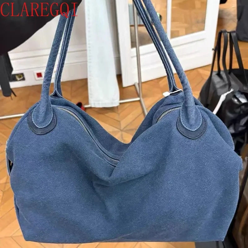 CLAREGQI New Fashion Retro Shoulder Bags All Match Tote Bags For Women Large Capacity Slouchy Bag Leisure Commuting Suede Bag