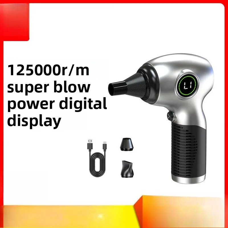 

Вентилятор, высокоскоростной вентилятор с наддувом, ураган, ручной беспроводной мини-портативный экран D19S, 3 этапа