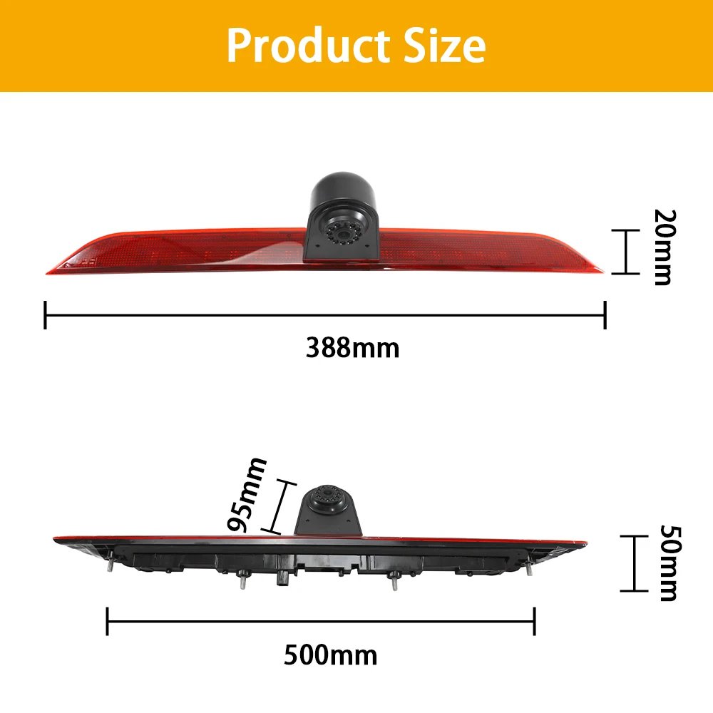 Carsanbo Van Rear View Camera Brake Light Camera Fit for Maxus Deliver 9 Night Vision Waterproof Parking Reverse Camera