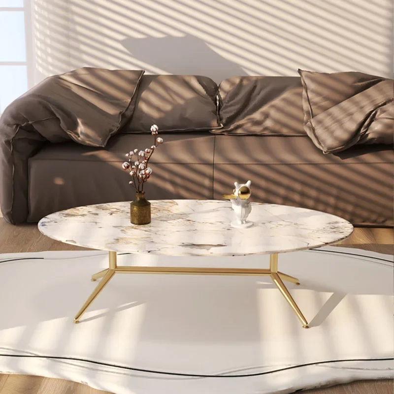 

Beautiful Nordic Coffee Tables Luxury Marble Effect Premium Legs Metal Side Table Simple Minimalist Stolik Kawowy Home Furniture