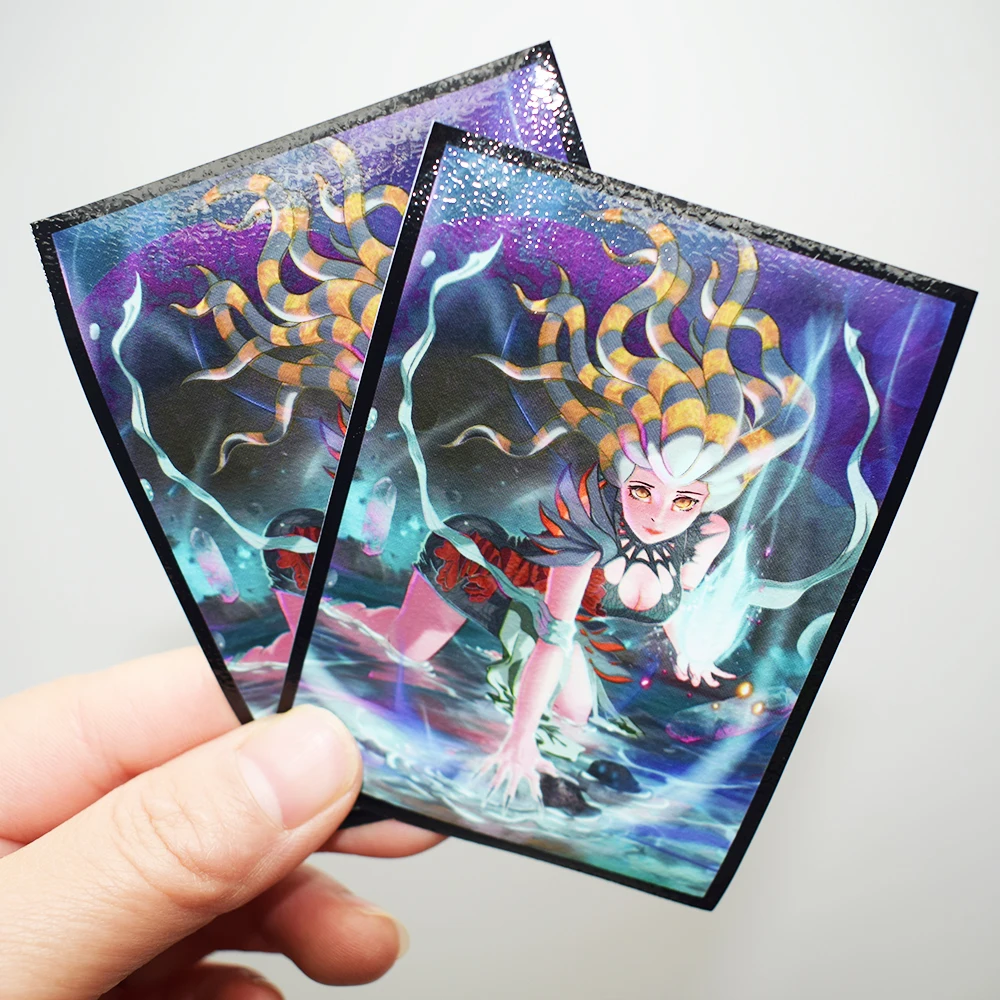 100PCS Card Sleeves Goddess Matte Board Games Ultimate OuterTrading Cards Protector Tarot Shield Magical Card Cover PKM 66x91MM