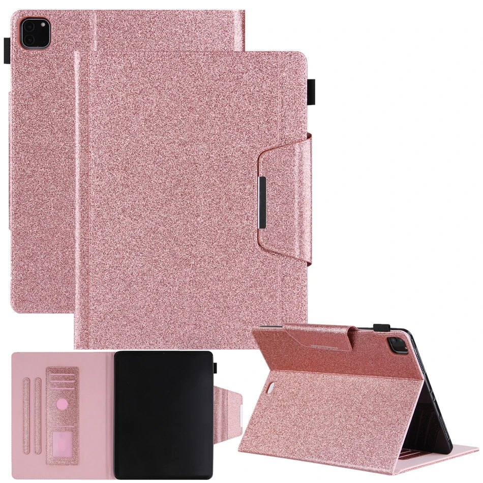 

Leather Glitter Case For iPad 2025 Air Pro MINI 3 4 5 6 7 8 9 10th 11th Generation 10.9 10.2 11 12.9 13 inch Card Slot Cover