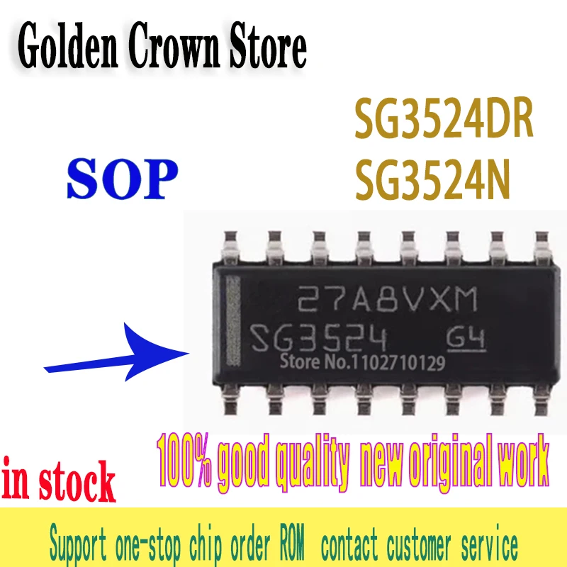 10Pcs/Lot New original   SG3524DR SG3524 SOP-16  SG3524N     DIP-16  In Stock