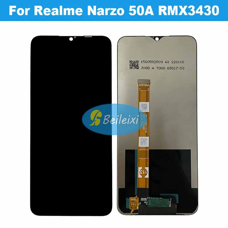 

For Realme Narzo 50A LCD Display Touch Screen Digitizer Assembly For Realme Narzo 50a RMX3430