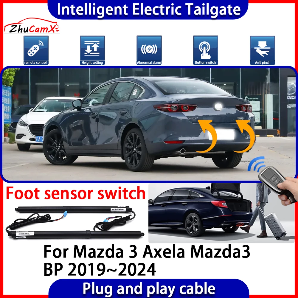 Car Automatic Lifting kit Opening Trunk Intelligent Electric Tail Gate Lift Tailgate for Mazda 3 Axela Mazda3 BP 2019~2024