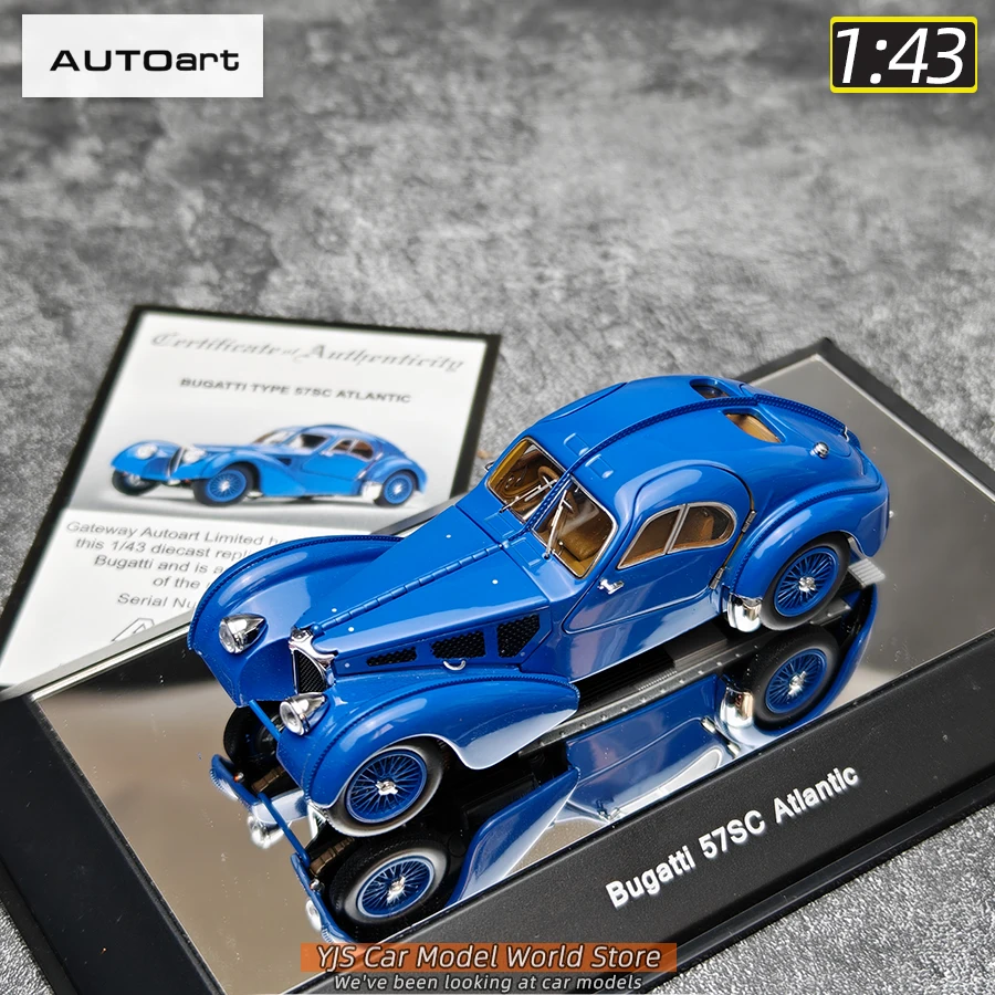 

AUTOART New 1/43 scale Bugatti 57SC ATLANTIC 1938 car model Static display Collection Holiday gift