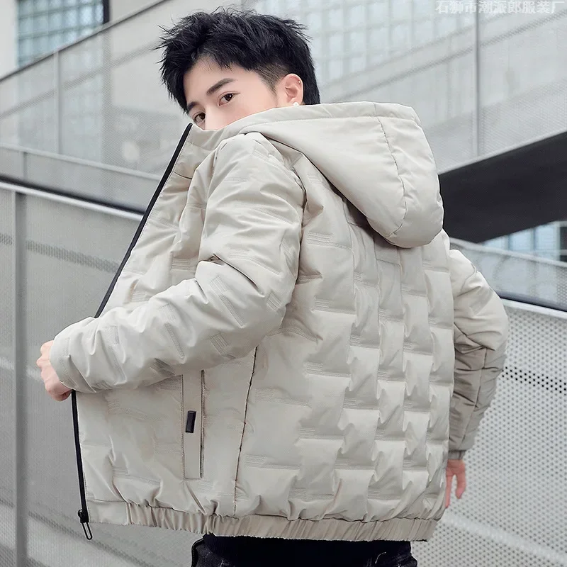 

2025 Korean Men's Cotton Jacket Fall and Winter Jacket Handsome New Thickened Down Cotton Jacket