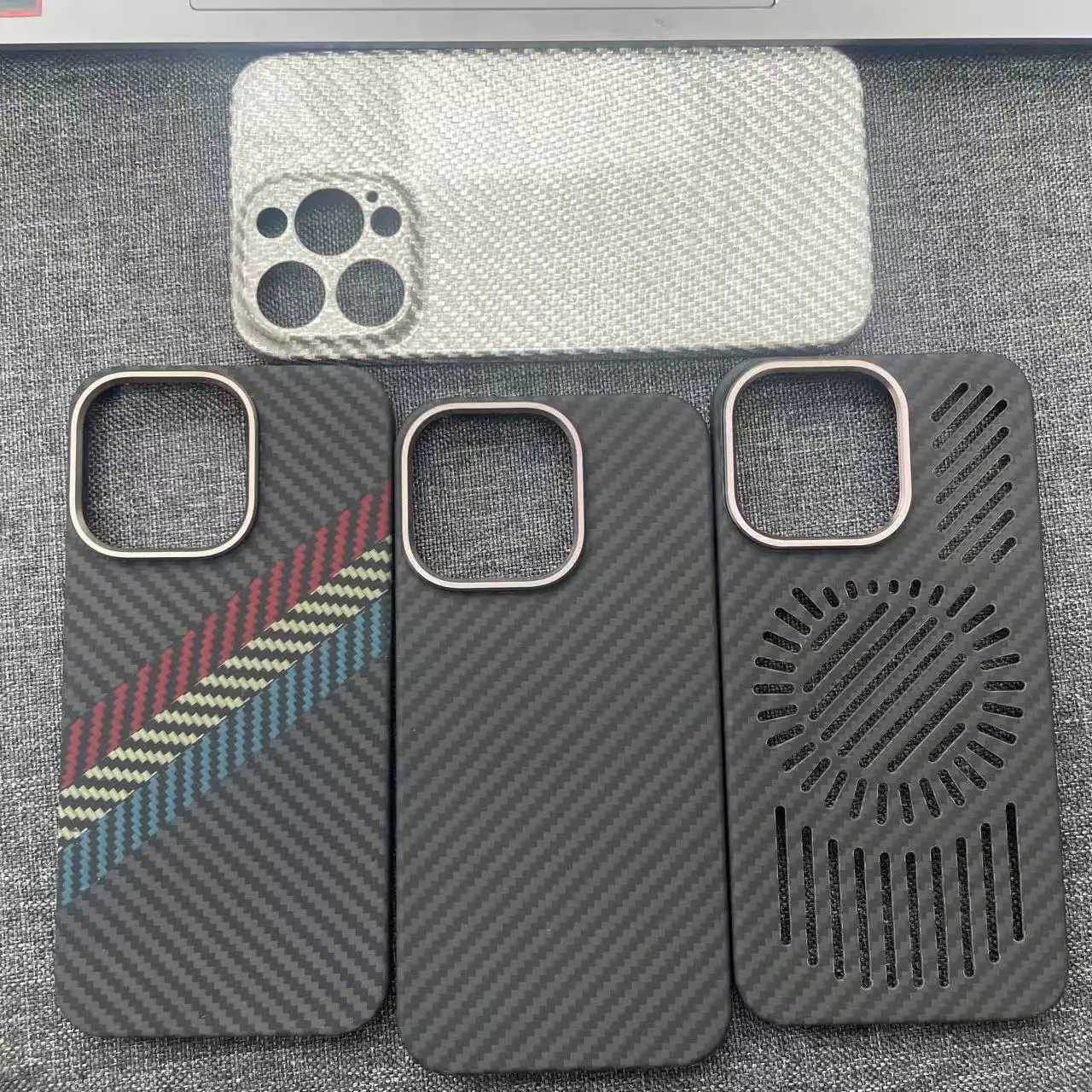 AKATIR For iPhone 13 Pro Aramid Fiber Carbon Fiber Protective Case 13 Light Weight Luxurious High-End 13 Pro Max Carbon Fiber Co