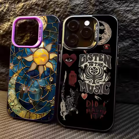 Case for Xiaomi X7 X6 X5 X3 NFC F3 F4 GT F5 C75 14 NE POCO M6 Pro 4G 11 Lite 5G 13 Pro 14T 13T 12T Aesthetic Print Sun Moon Etui