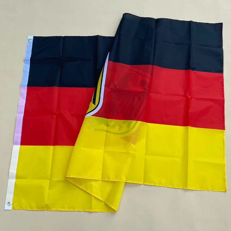 EOODLOVE FLAG German Emblem Flag 90X150cm Double Permeable Polyester Fiber Hanging German Emblem Flag 3x5Fts