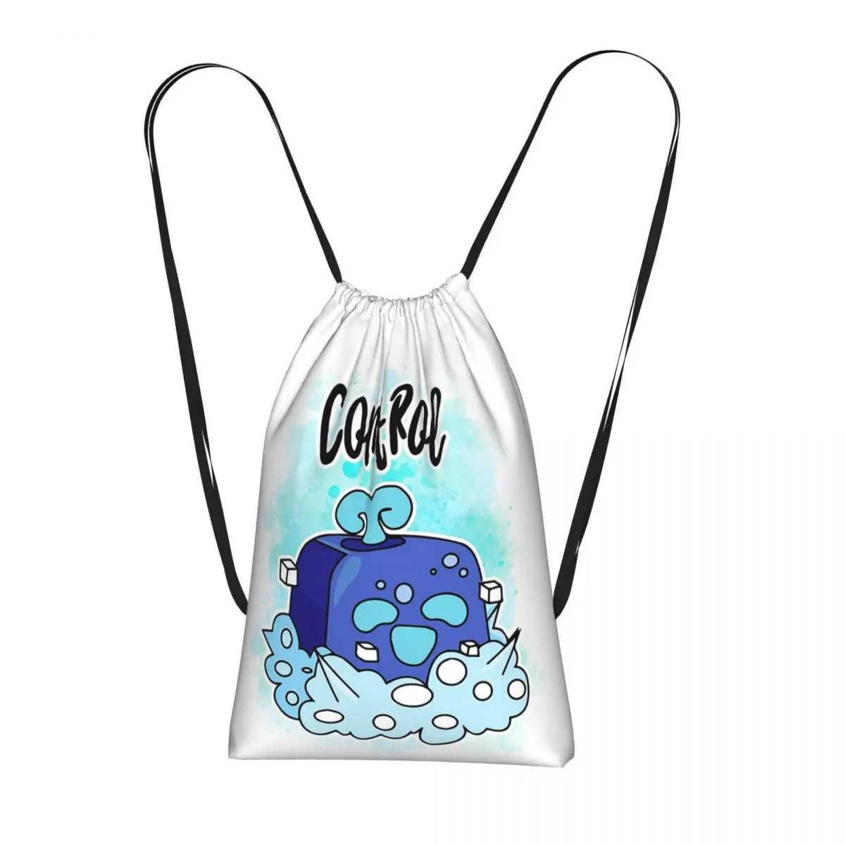 Control Blox Fruits Drawstring Backpack Sports Gym Bag Lightweight Foldable Storage Drawstring Bag for Men Women