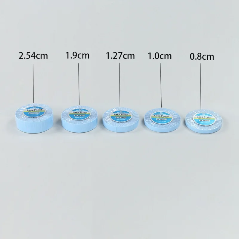 Blue Hair System Tape12 yards Double Side Walker Tape Hair Extension Tapes For Lace Closure Lace Front Wig Glue 1 Roll