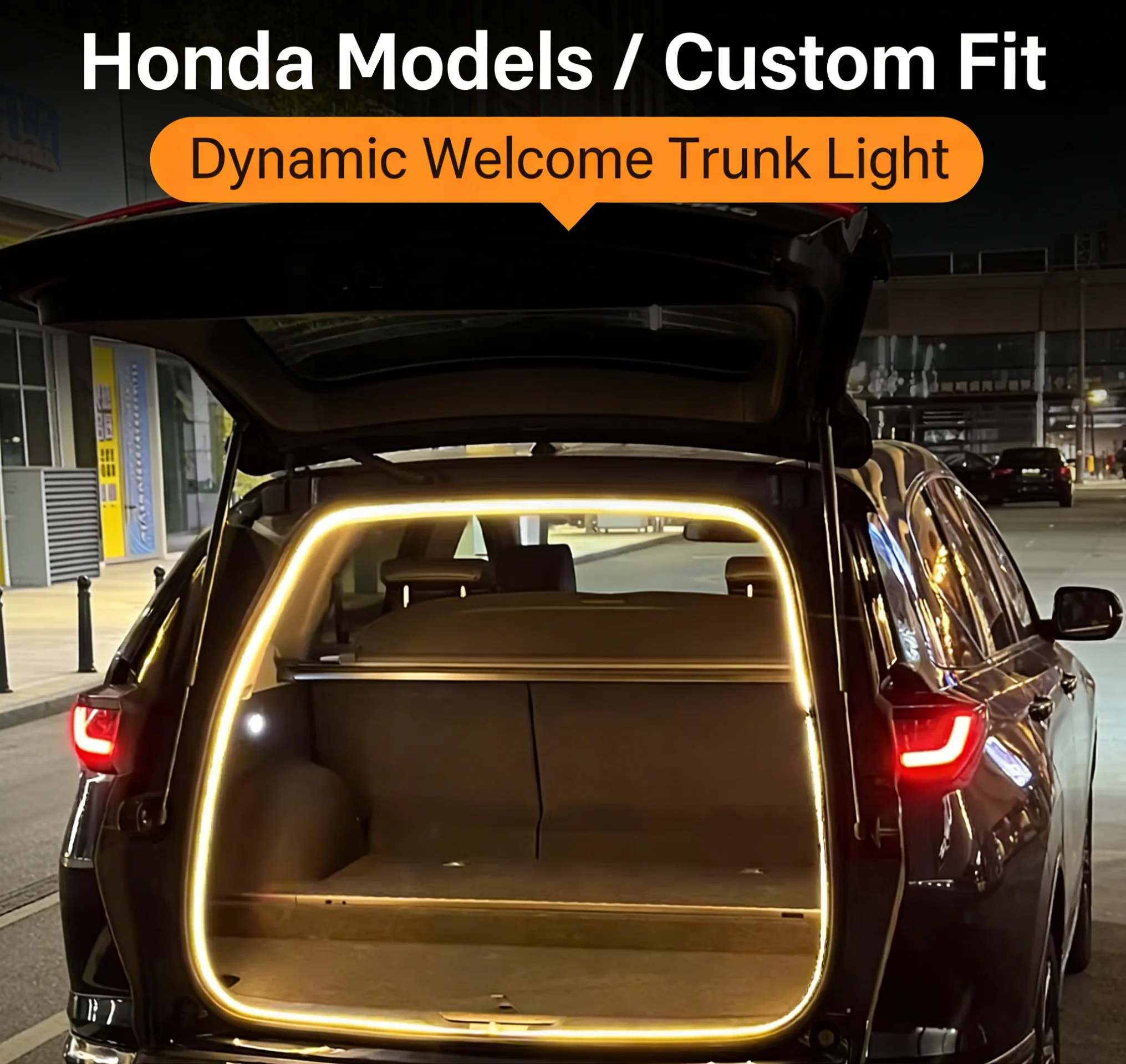 

For Honda CR-V 2013-2025 Rear Trunk LED Light Bar White Warm White Car Trunk Modified Atmosphere Lamp