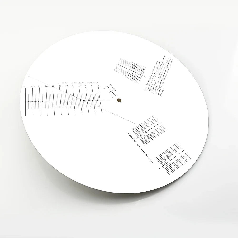 LP Vinyl Pickup Calibration Distance Gauge Protractor Adjustment Tool Adjustment Ruler Anti-sliding plate Turntable Accessories