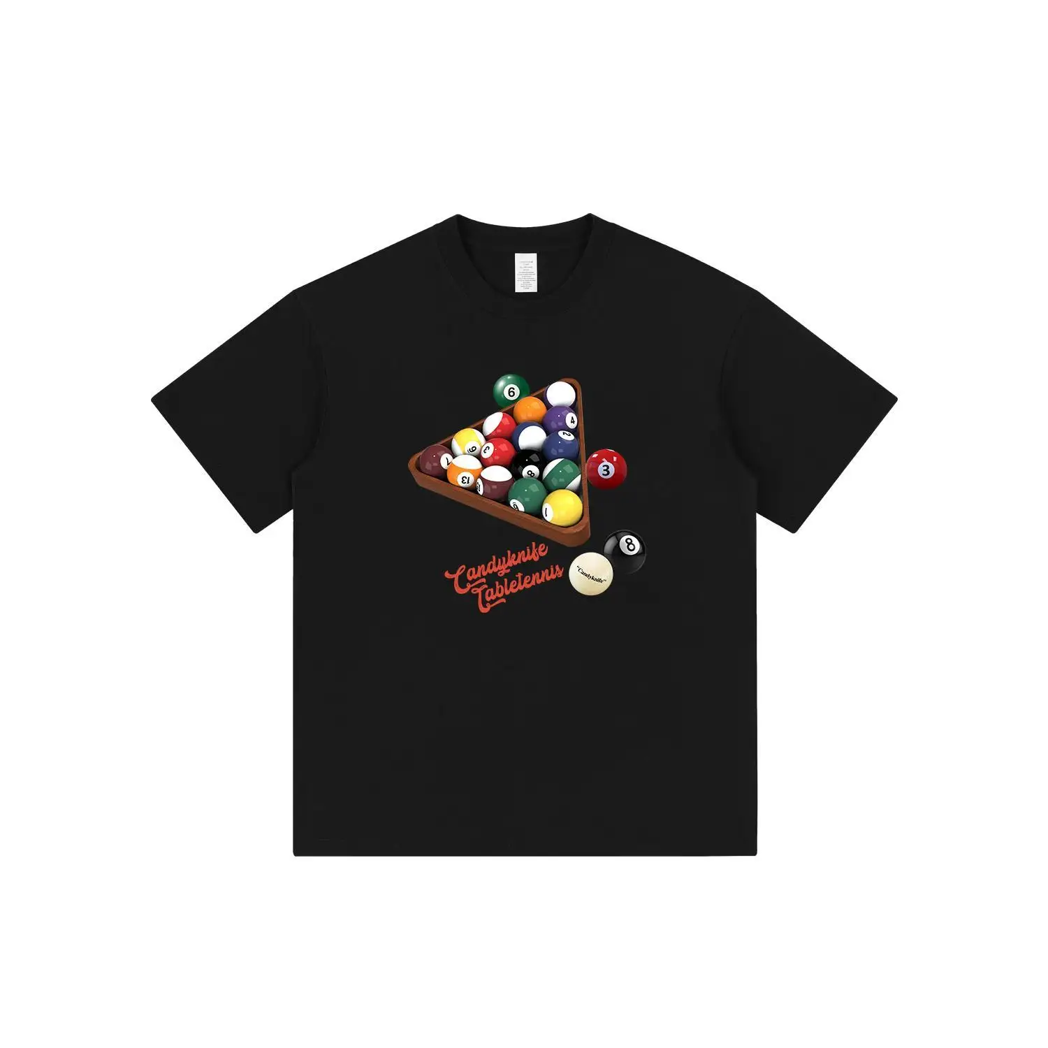 Американская футболка с короткими рукавами и надписью для бильярда среднего размера, мужская и женская футболка для бильярда, свободная и универсальная, с принтом из чистого хлопка
