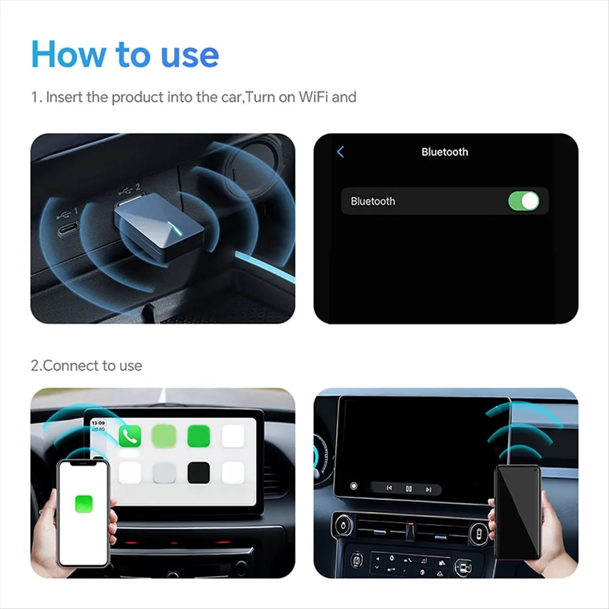 【STABLE QUALITY】 U3 Smart Box Wireless CarPlay Direct Plug-in Dual Use Android Auto Plug & Play OTA Online Upgrade Auto Connecti