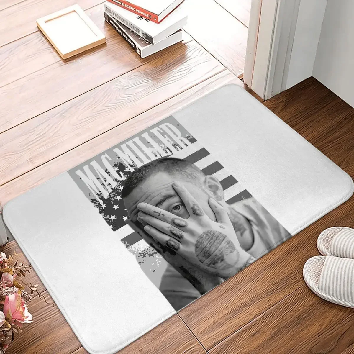 Hip-Hop, Macmiller Legend Shirt Poster Sticker Anti-slip Doormat Floor Mat Carpet Rug for Kitchen Entrance Home Footpad Mats