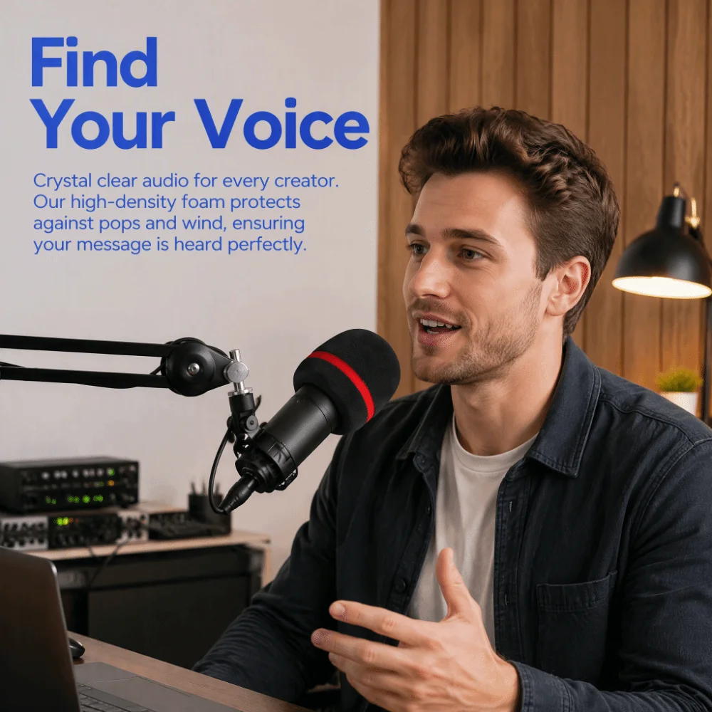 5PCS Durable High Density Sponge Microphone Windscreen Multi-Color Microphone Foam Cover Handheld Microphone Cover Stage Use