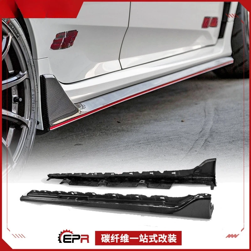 

Для Honda Civic FK8 Type R OE-стиль, боковые юбки из углеродного волокна и боковые совки, небольшая модификация объемного звучания