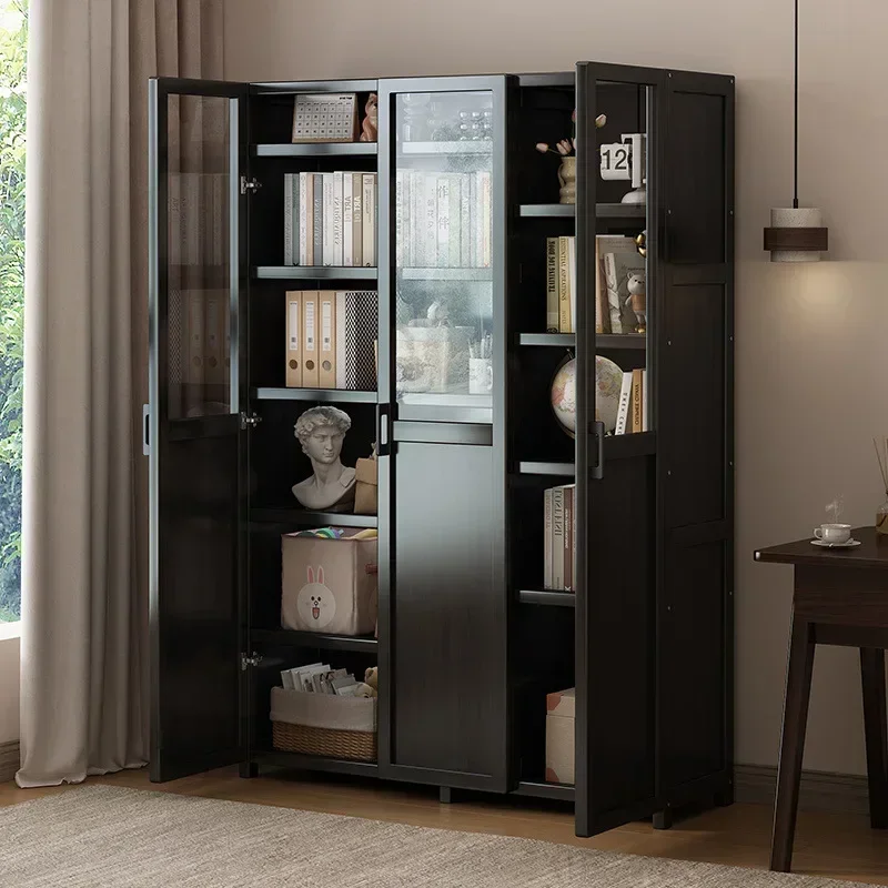 2025 brand new bookshelf with door household floor shelf, multi-layer children's desktop storage locker bookcase