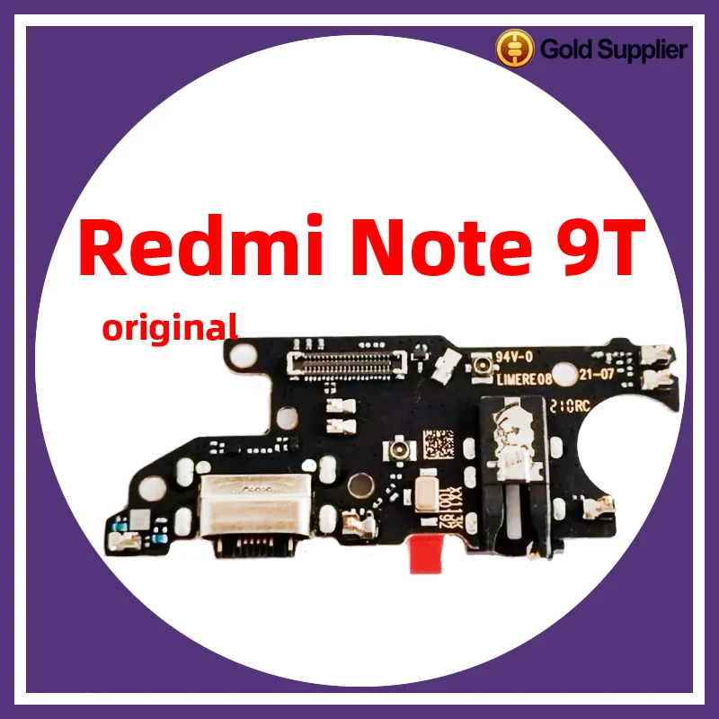 Original For xiaomi Redmi note  9T note 9 note 9S Dock Connector USB Charger Charging Port Flex Cable Board Replacement