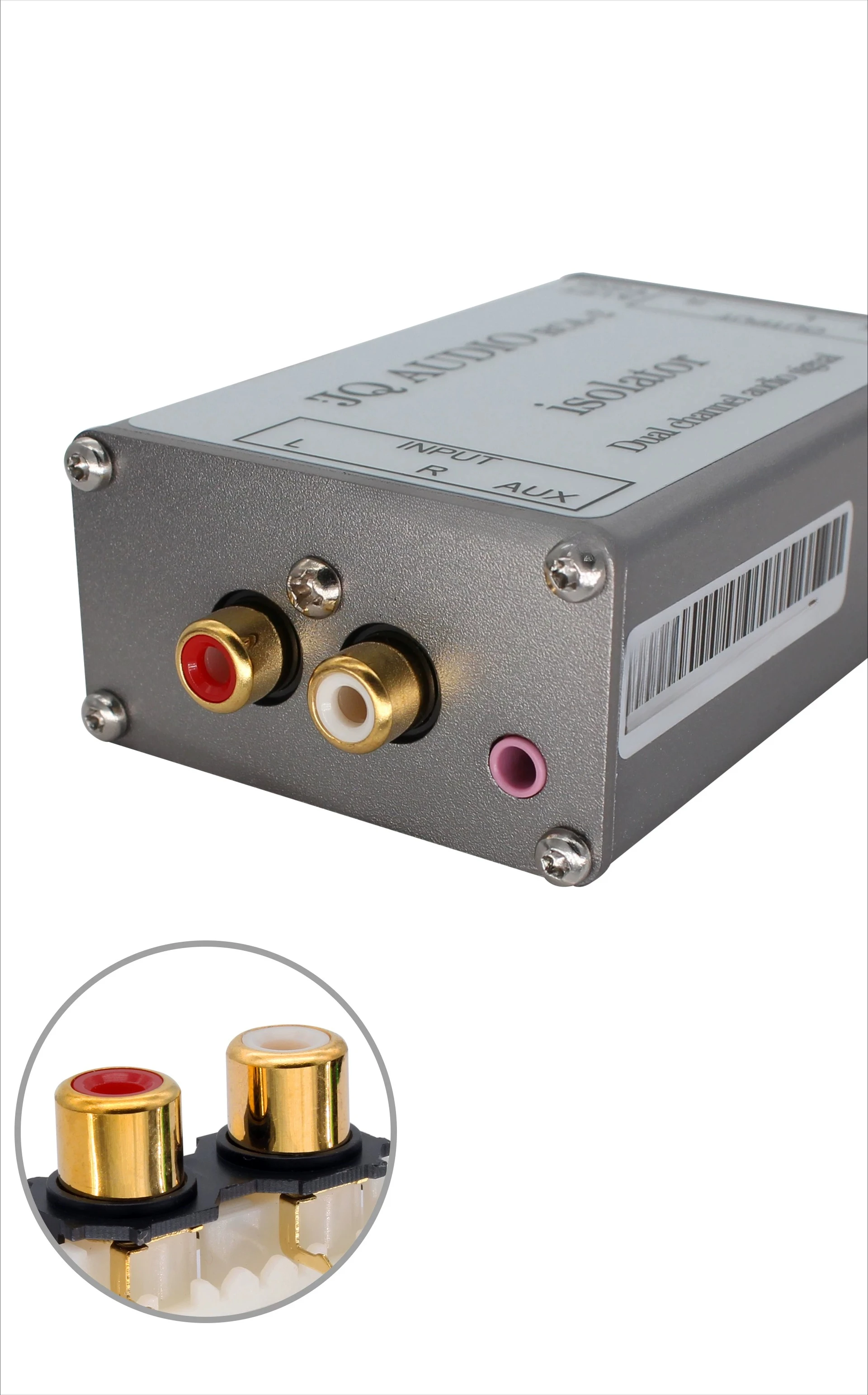 for Jqaudio rca-2 audio isolator - audio filter eliminates ground loop noise for computer to speaker connections