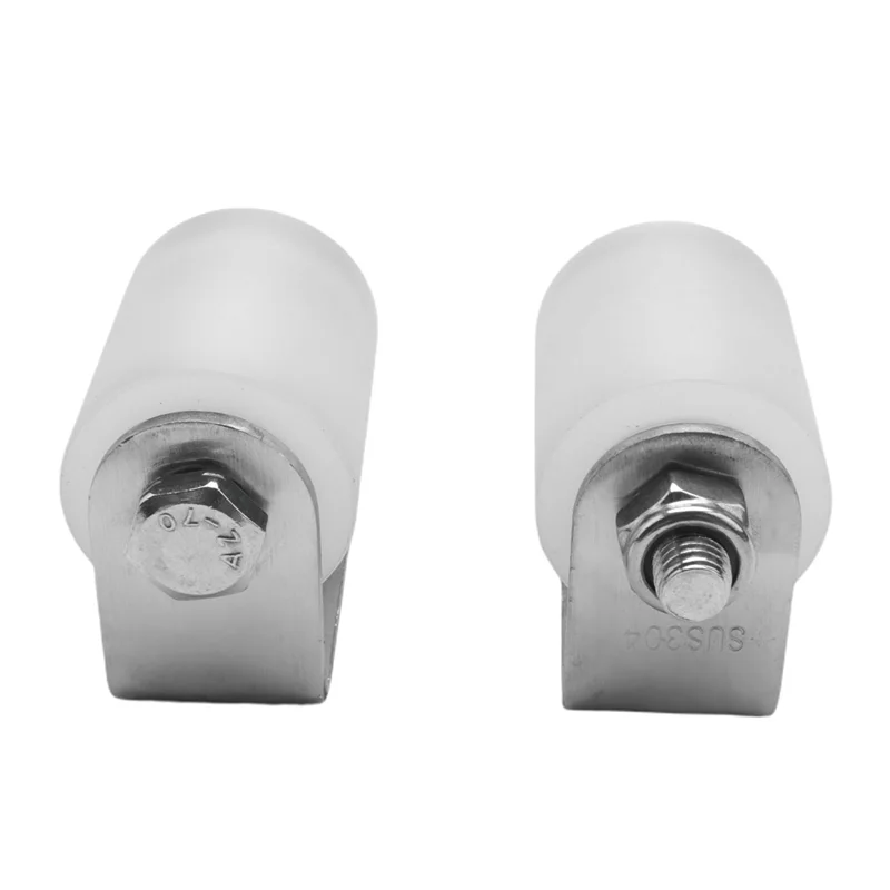 

8Pcs Slide Gate Guide Roller 3 Inches Hard Nylon Sliding Rolling Gates Guider Heavy Duty Ball Bearing Side Roller