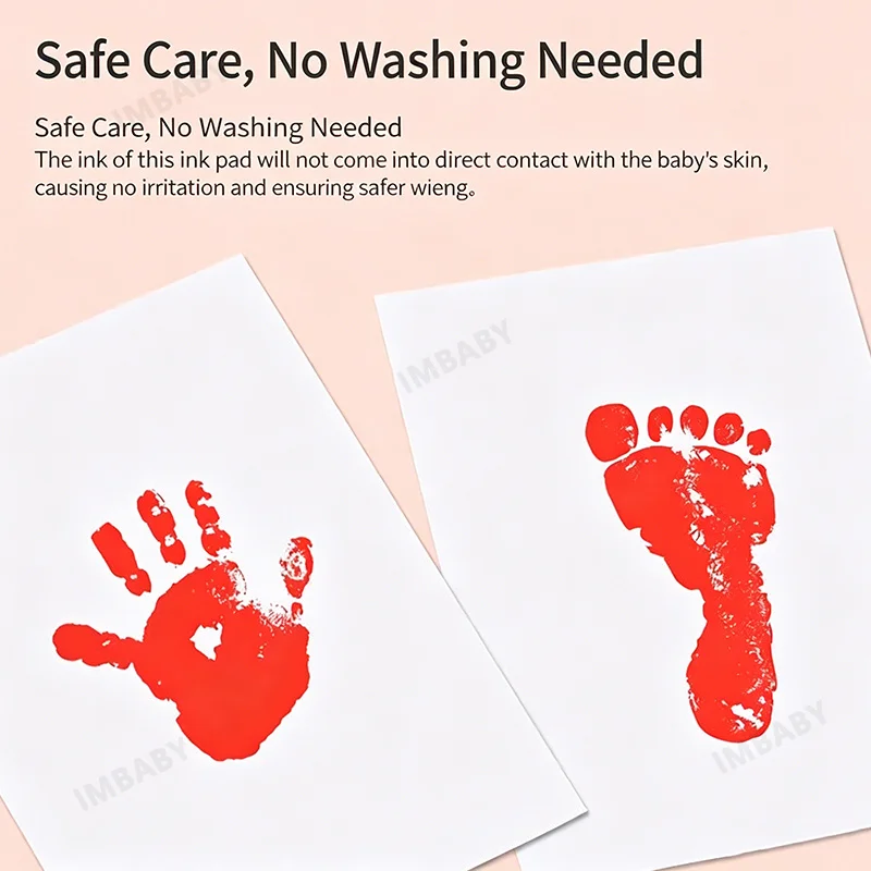 Newborn No-rinse Hand and Foot Stamp Safe Non-toxic Non Contact Skin Baby Paw Prints Souvenir Pet No Ink Hands Feet Stamp Toys - view 2