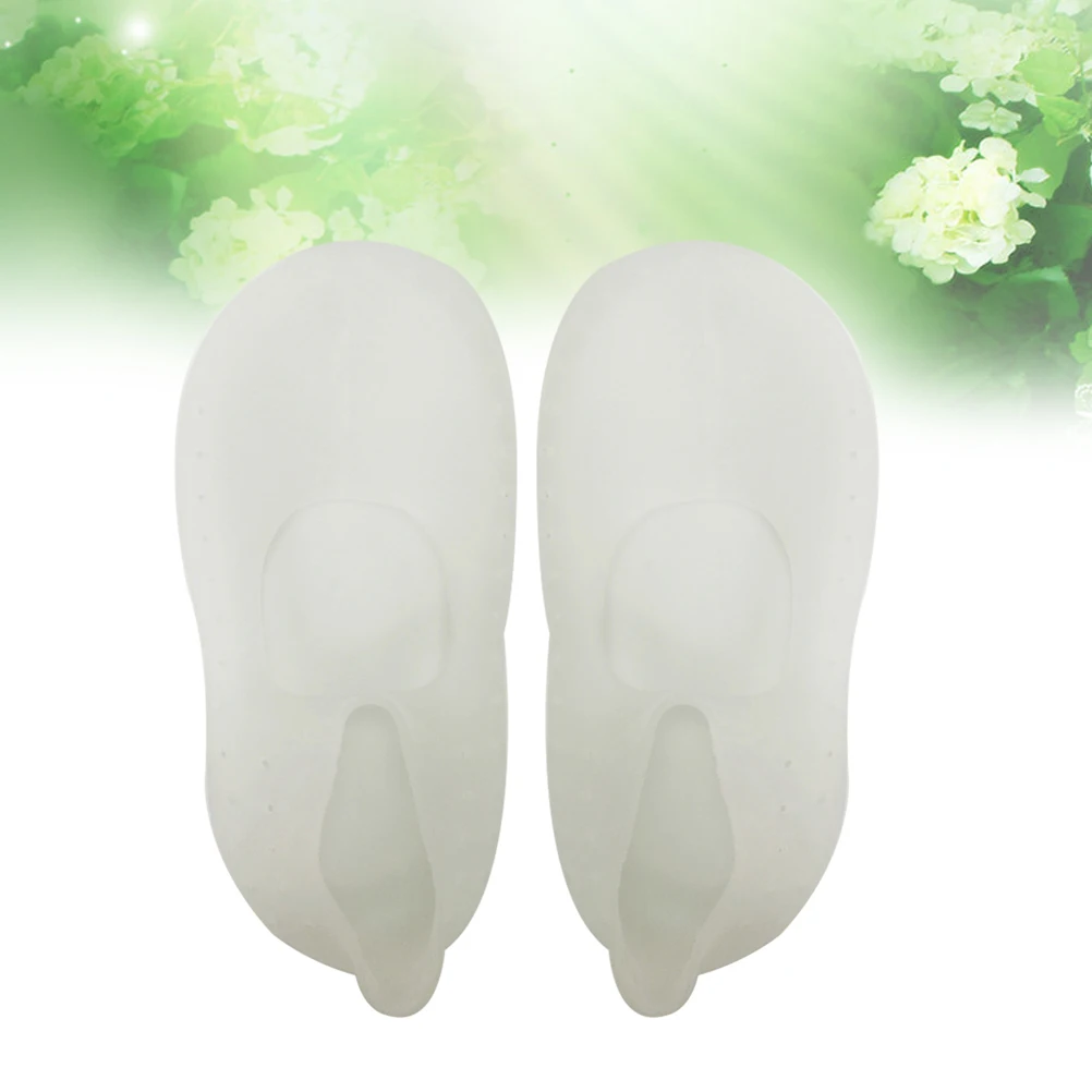 Silikon-Boot-Gel-Einlegesohle, Fußpflege für rissige Füße, rutschfest, weich, bequem, Schmerzlinderung, Socken, wiederverwendbar, waschbar für alle