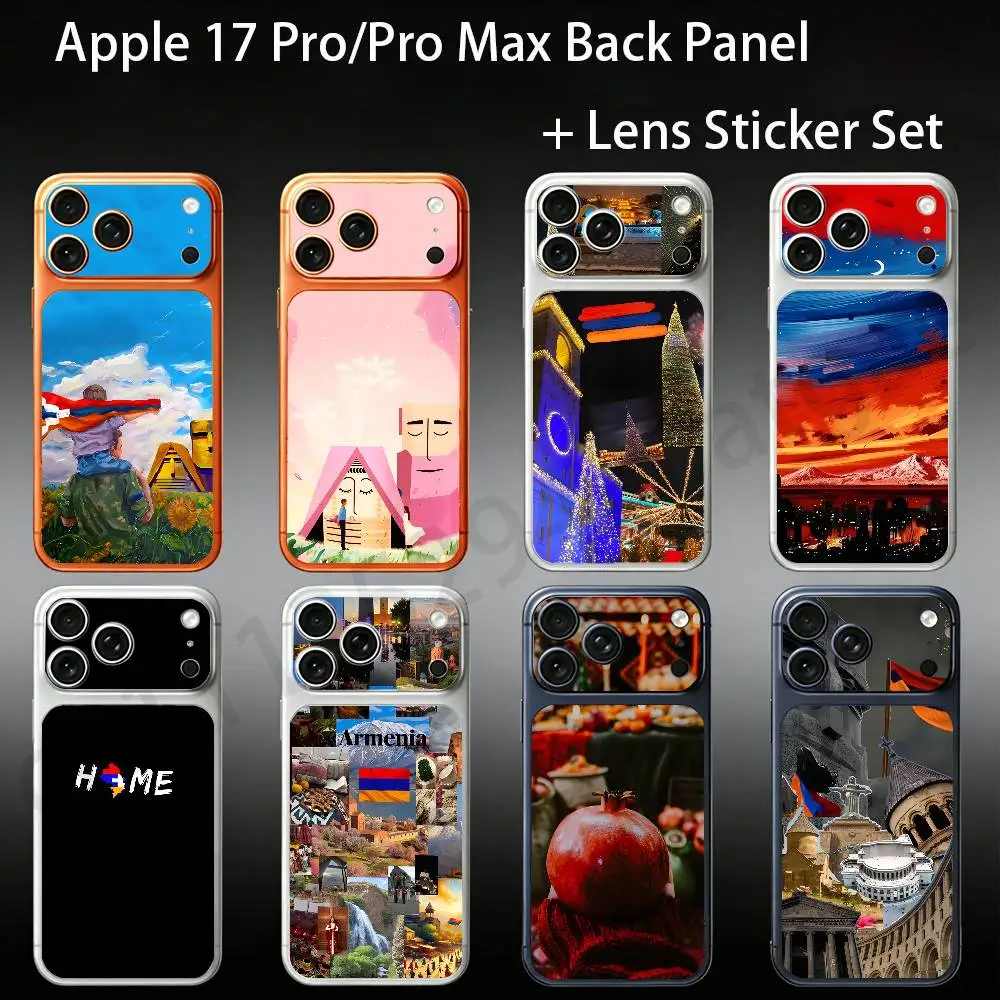 Armenia Flag ART For iPhone 18 17proMax/17pro Full Cover Decal Skin Wrap Colorful Rear Protective Sticker Film