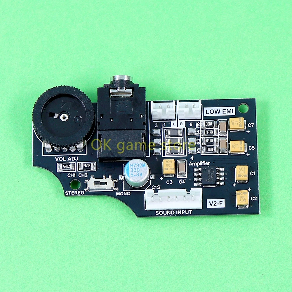 10PCS For SEGA GG High Quality Dual Channel Volume Audio Board For SEGA GameGear Using ELNA Audio Capacitor Double Volume Output