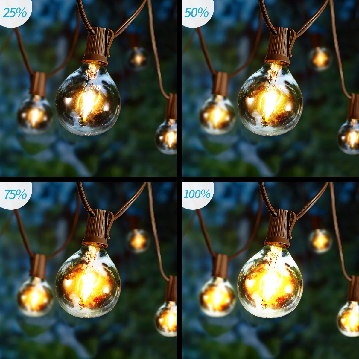 

30 LED Bulbs String Lights Energy Saving Glass Rope Lights Long Lifespan for Party Wedding Garden Outdoor Fairy Patio