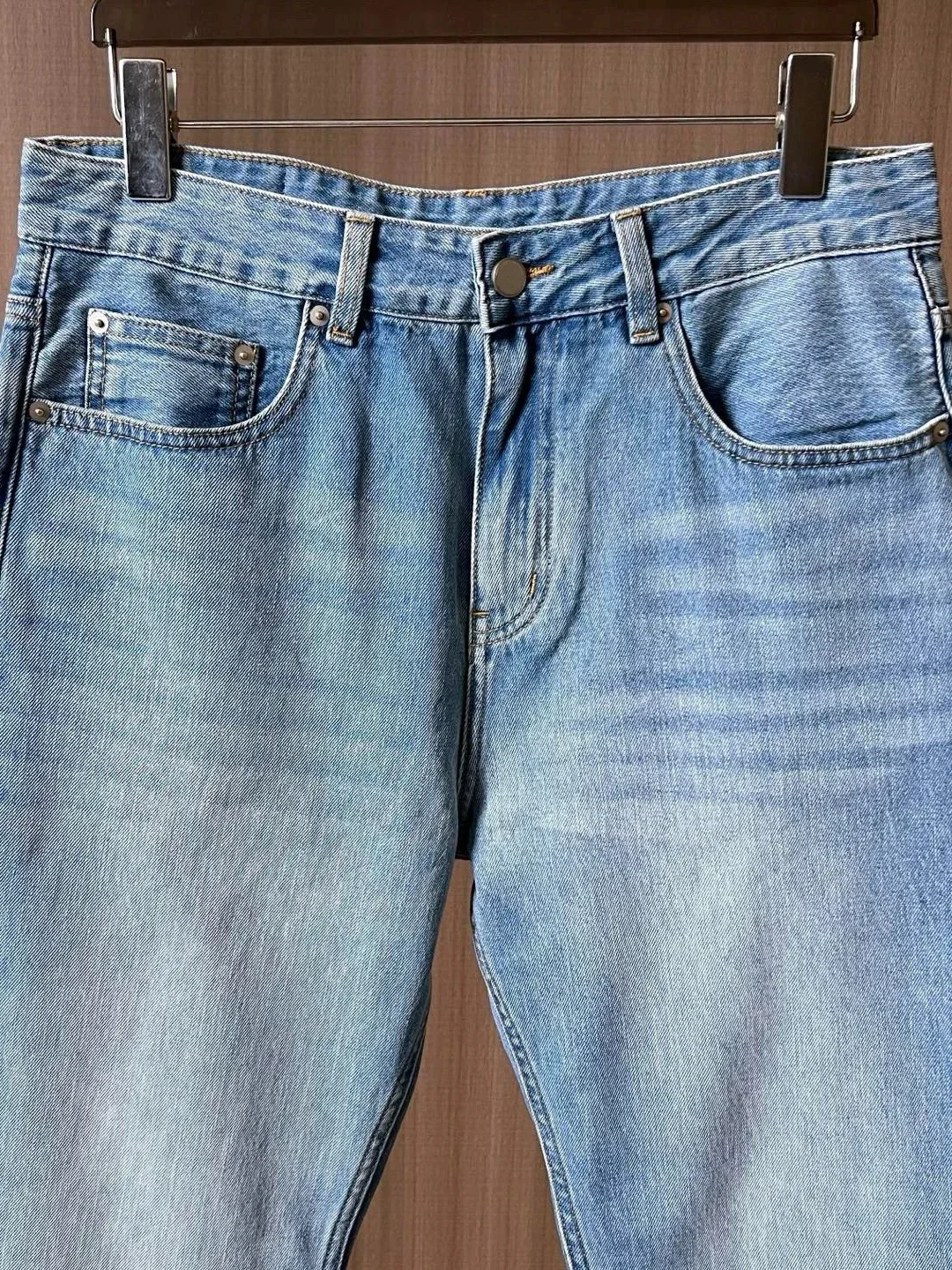 LBC old money style summer denim washed men's simple jeans