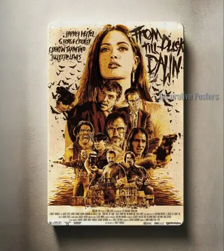 From Dusk Till Dawn Movie Metal Poster -Collectable Sign- 20x30cm,