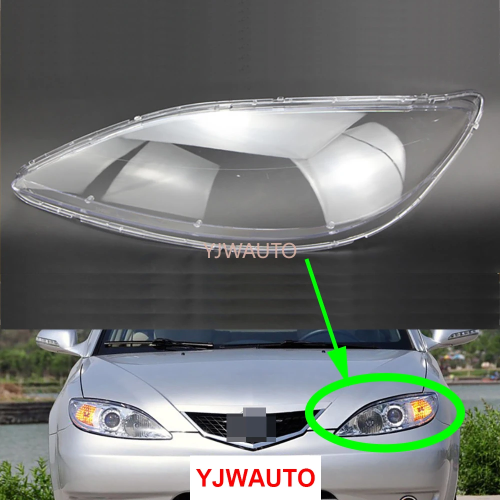 

Lampshade For Haima 3 2007~2011 Headlamp Lens Car Headlight Cover Glass Replacement Clear Front Light Auto Shell