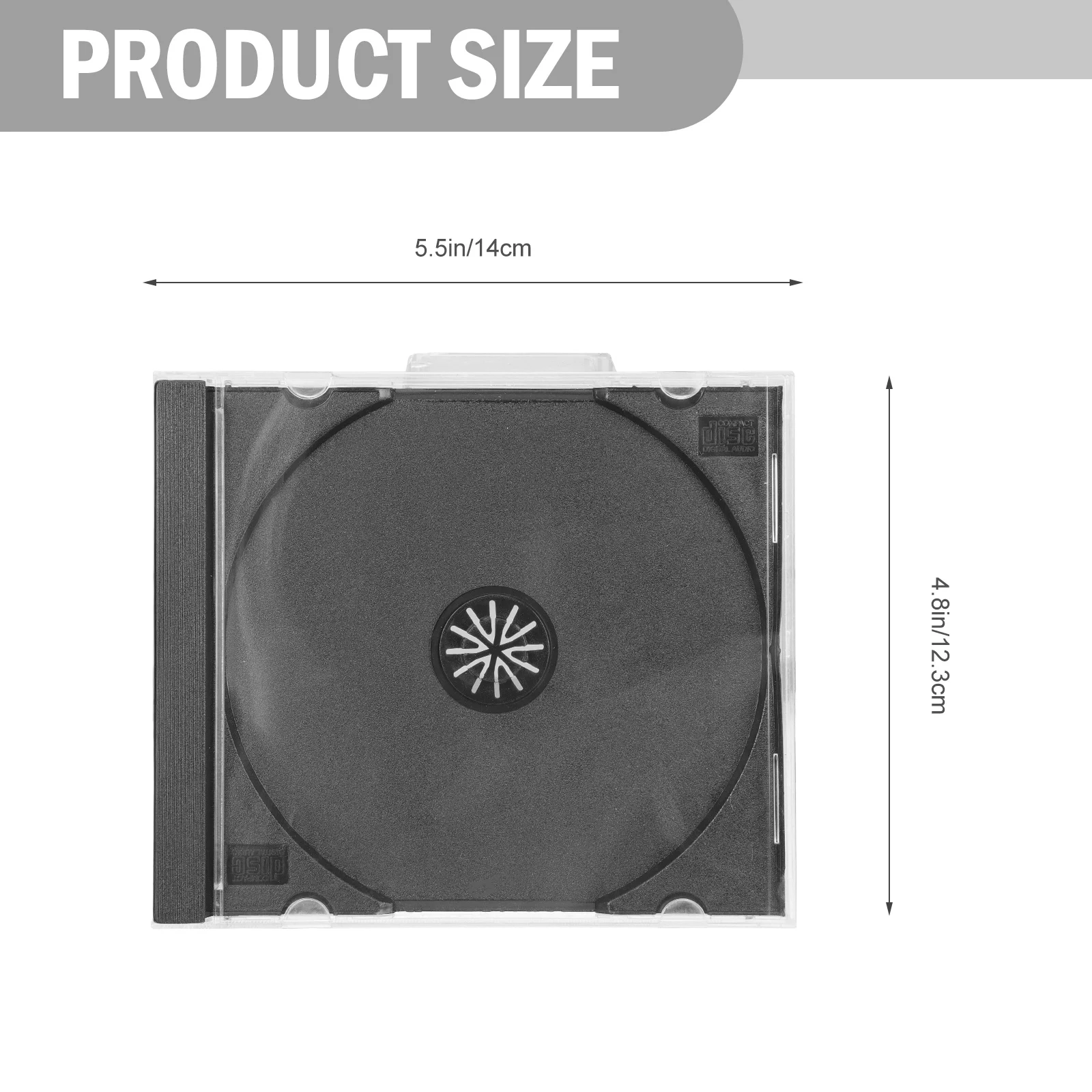 6pcs Transparent Plastic DVD Case Portable CD Storage Box Ultrathin Single Disc CD Box Case For Home Cinema