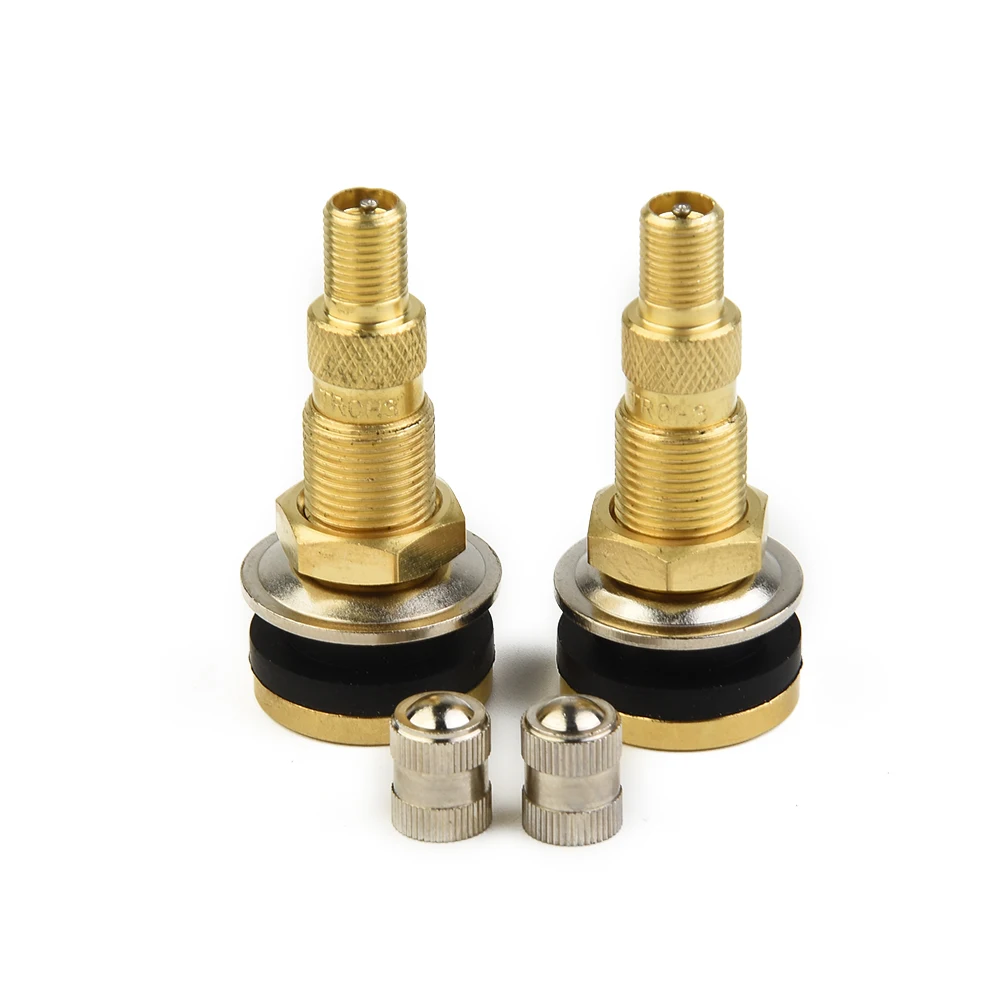For Vehicle Tractor Tire Valve Stem Pack TR618A 16mm 2PCS/Set Air Liquid Tubeless Copper Quality Practical For