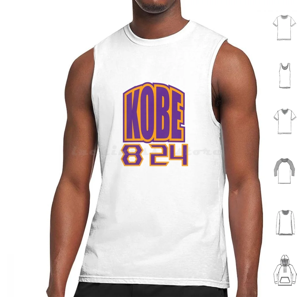 8 24 Tank Tops Vest Sleeveless Basketball Sports Los Angeles La Bryant