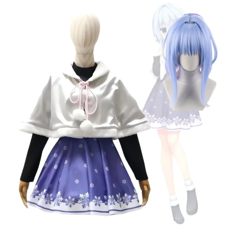 Costume de cosplay de Nishiki Asumi pour galgame, perruques de cosplay de Yukike Shiki, VTuber créatif Hamidashi, costumes de scène d'Asumi pour l'Anime Expo.