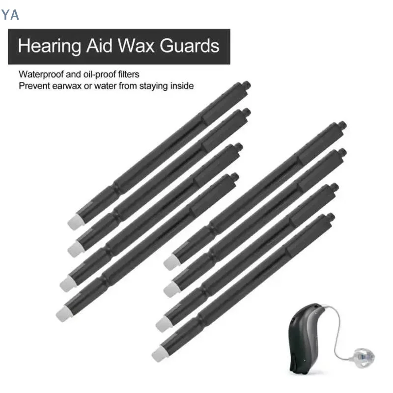 【A】8pcs/Box Hearing Aid Ear Wax Guards Dustproof Earwax Guard Filters 1.2mm/2mm Hole Diameter Hearing Aids Accessory For Elderly