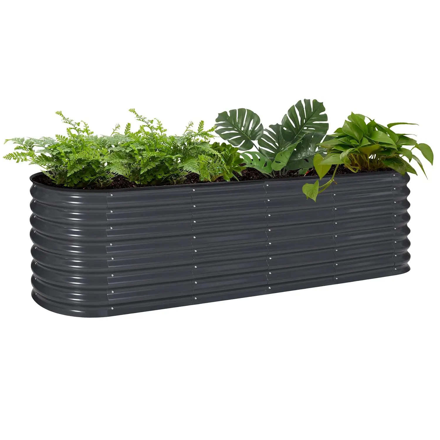 Galvanized Raised Garden Bed 8x2x2ft 23.1